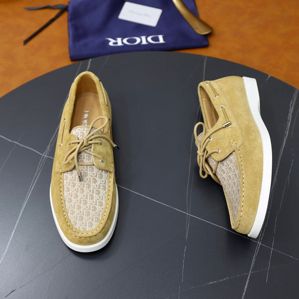 CD GRANVILLE BOAT SHOE FLAX-BEIGE SUEDE