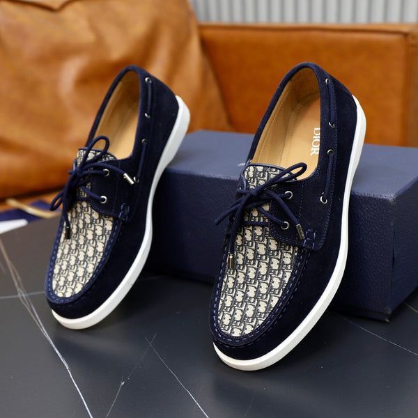 CD GRANVILLE BOAT SHOE NAVY-BEIGE SUEDE