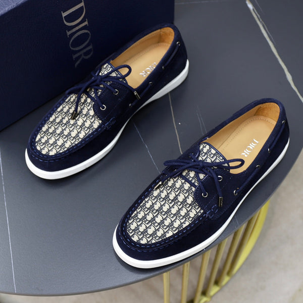 CD GRANVILLE BOAT SHOE NAVY-BEIGE SUEDE