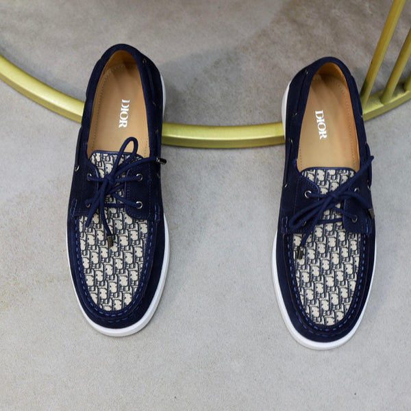 CD GRANVILLE BOAT SHOE NAVY-BEIGE SUEDE