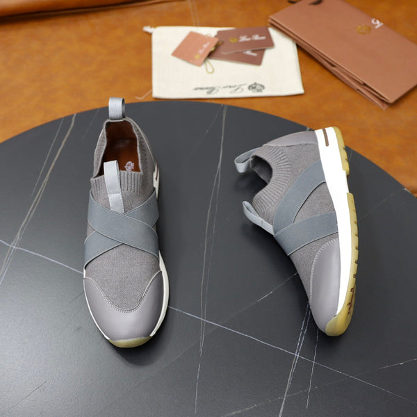 LP 360 KNITTED CASUAL SNEAKERS GRAY WOOL