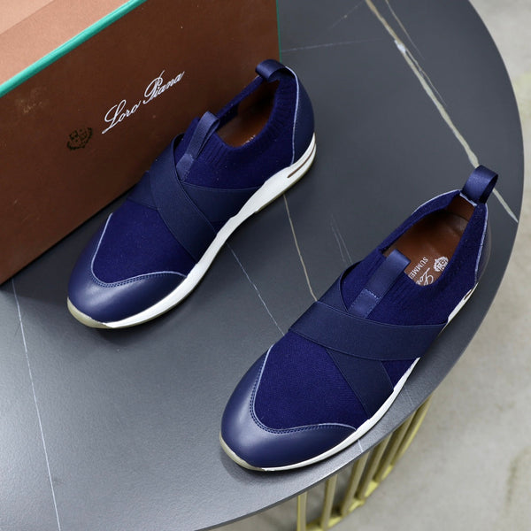 LP 360 KNITTED CASUAL SNEAKERS NAVY WOOL