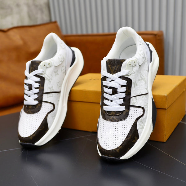 SNEAKER LV RUN AWAY BIANCA E MARRONE CIOCCOLATO