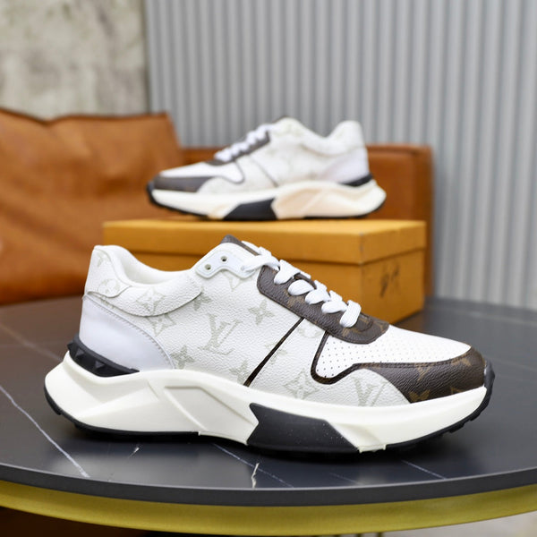 SNEAKER LV RUN AWAY BIANCA E MARRONE CIOCCOLATO