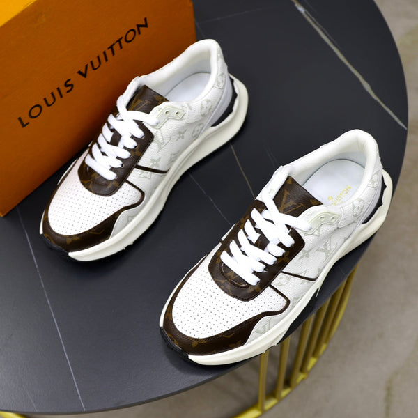SNEAKER LV RUN AWAY BIANCA E MARRONE CIOCCOLATO