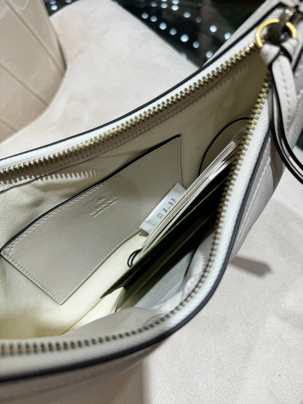 BORSA GG SMALL 26 MARMONT IN PELLE DI VITELLO BIANCA