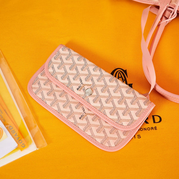 saint louis pm 34cm tela rosa chevroches pelle di vitello