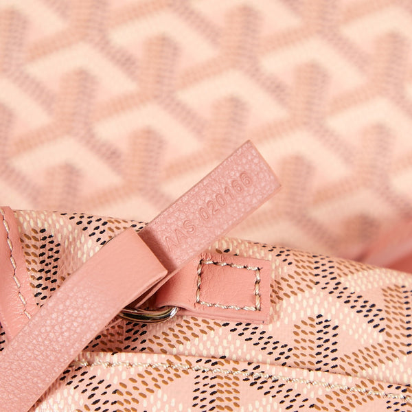 saint louis pm 34cm tela rosa chevroches pelle di vitello