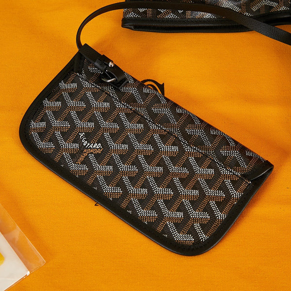 saint louis pm 34cm tela nera chevroches pelle di vitello