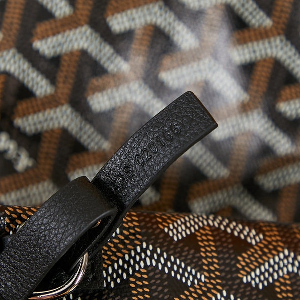 saint louis pm 34cm tela nera chevroches pelle di vitello