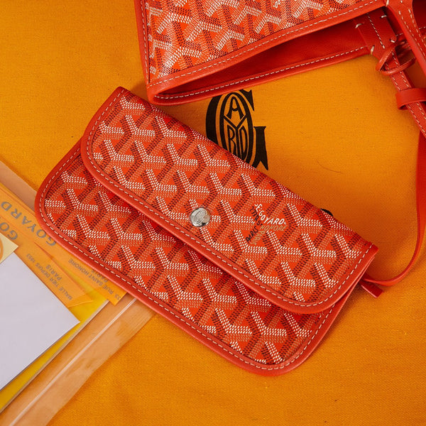 saint louis gm 40 tela arancione chevroches vitello