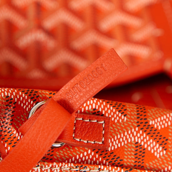 saint louis gm 40 tela arancione chevroches vitello