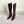 YSL Jill Boots 75mm Dark Red Smooth Calfskin 429098