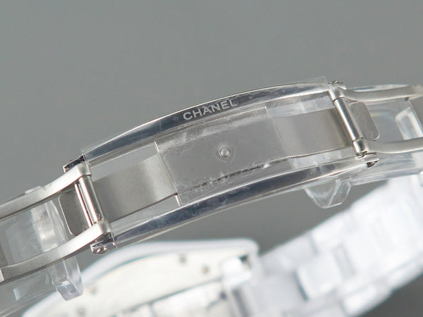 J12 33mm Quartz White Ceramic Diamond Numerals Pink Mop Dial