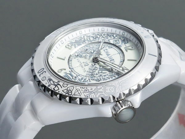 J12 38mm Automatic 20Th Anniversary White Ceramic