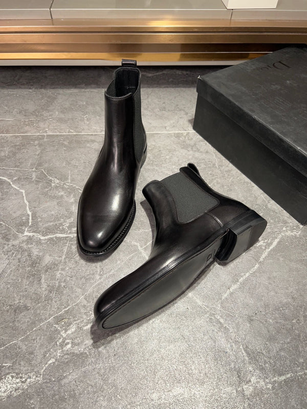 CD CHELSEA BOOT IN PELLE DI VITELLO NERA