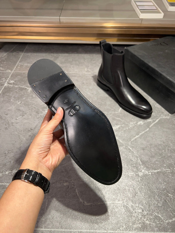 CD CHELSEA BOOT IN PELLE DI VITELLO NERA