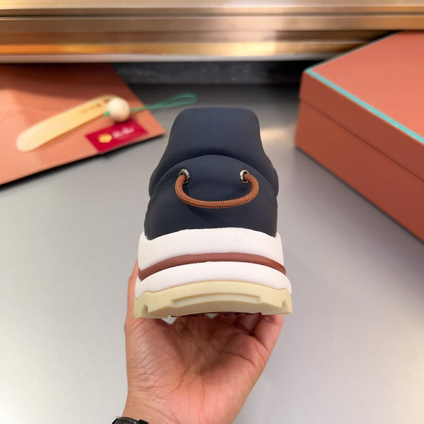 LP TRAIL HIKER WALK SNEAKER BLACK AND AEGEAN MESH BREATHABLE