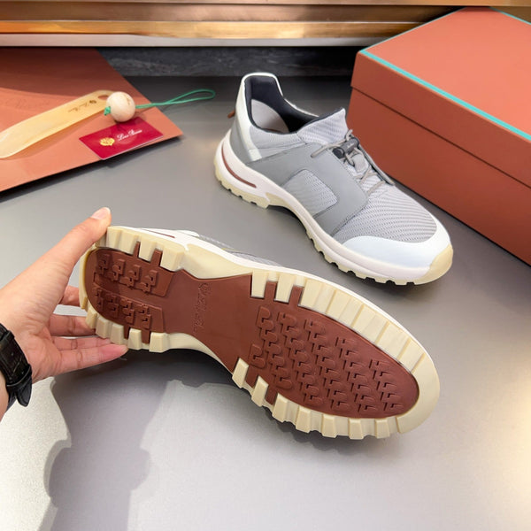 LP TRAIL HIKER WALK SNEAKER LIGHT GRAY MESH BREATHABLE