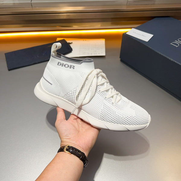 CD B21 LOW TOP KNIT SNEAKER WHITE FABRIC