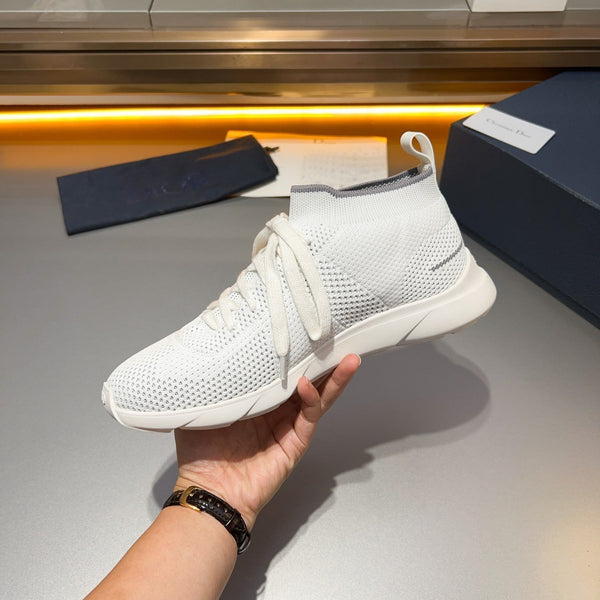 CD B21 LOW TOP KNIT SNEAKER WHITE FABRIC