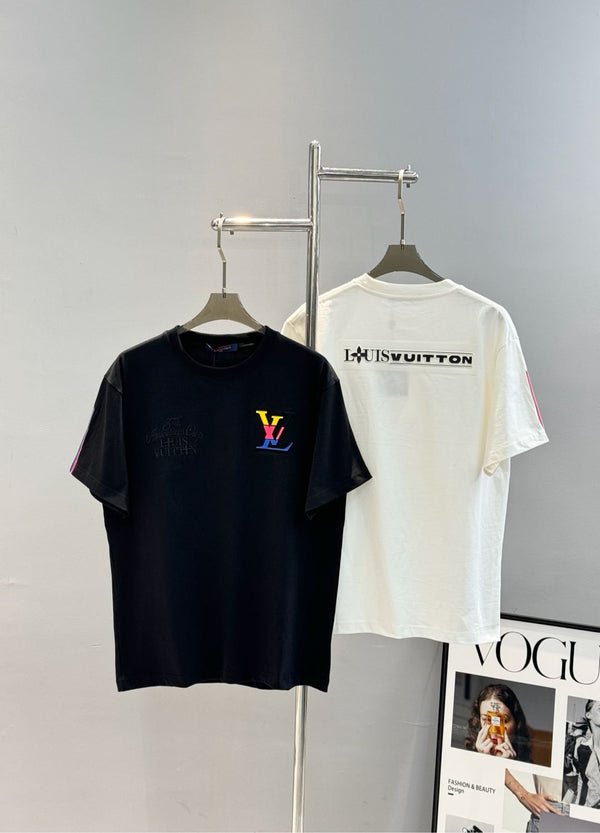 LV T-SHIRT IN BLACK COTTON 238789