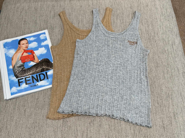 Fendi Tank Top Wool Fabric 232704