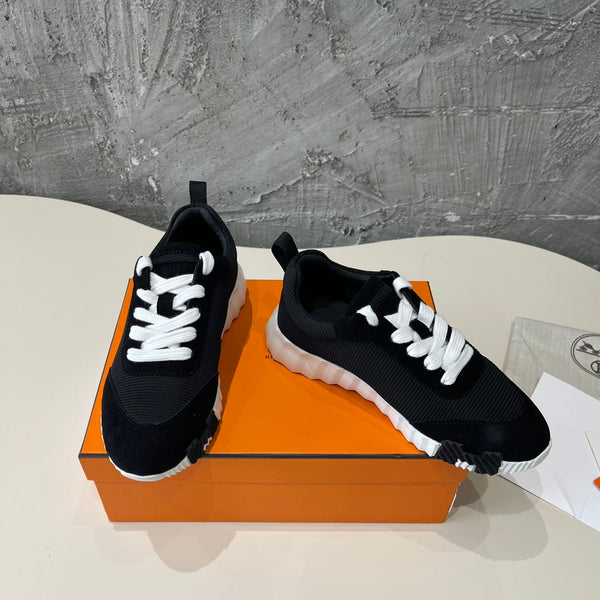 HM Bouncing 35 Sneakers Black Canvas & Suede Goatskin H Black