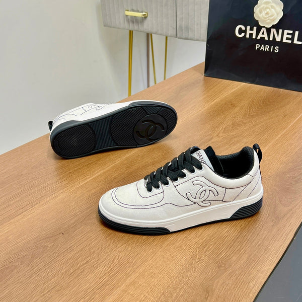 CC Sneaker 25mm In White Soft Denim 149496