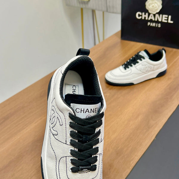 CC Sneaker 25mm In White Soft Denim 149496