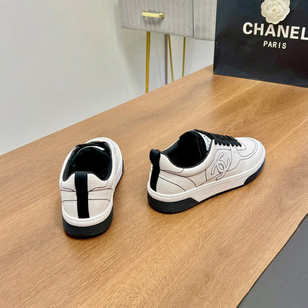 CC Sneaker 25mm In White Soft Denim 149496