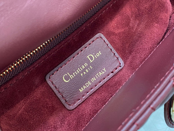 mini lady 17 wine lambskin