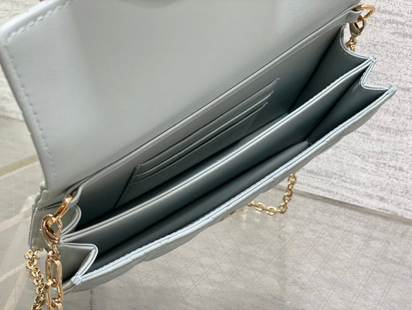 my cd mini 21 light cloud blue lambskin