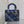 CD Lady Bag 20cm Blue Lambskin Crystal Embellished