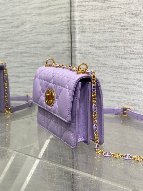CD Miss Caro 17 Bag Purple Calfskin 229250