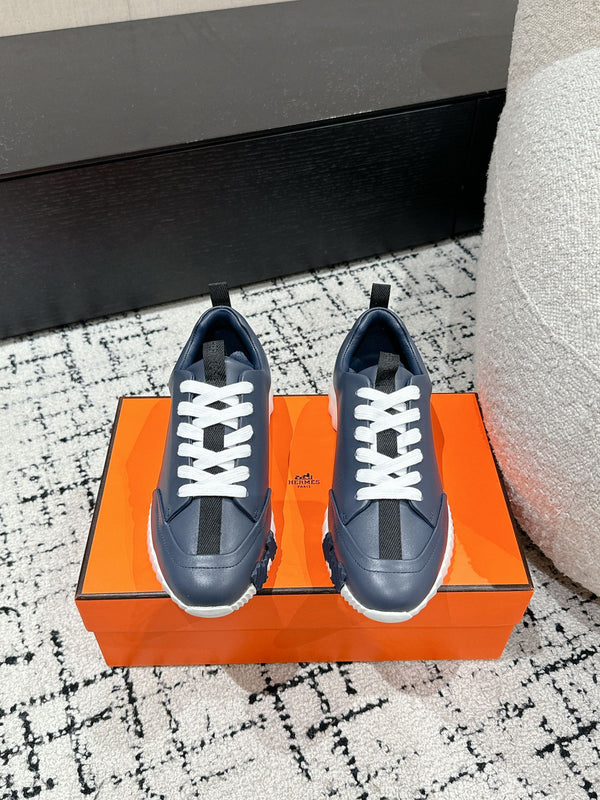 HM Jump Sneaker In Charcoal Blue Cowhide 985309