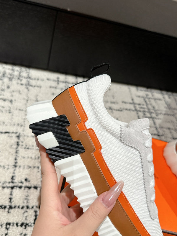 HM Sneaker In White Mesh Fabric 985319