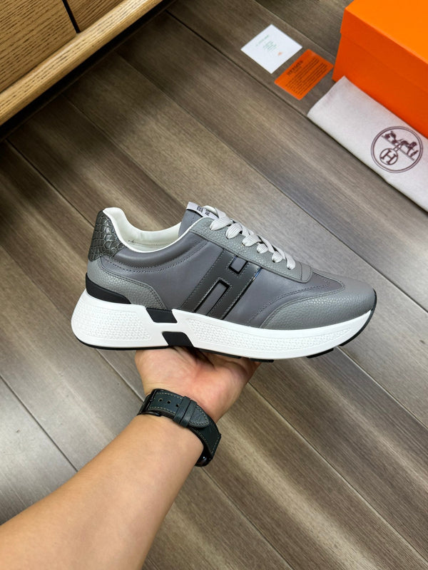 HM TRAIL SNEAKER GRAY CALFSKIN