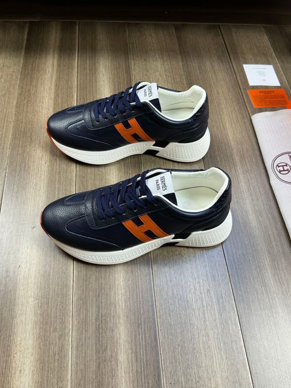 HM TRAIL SNEAKER DARK BLUE CALFSKIN