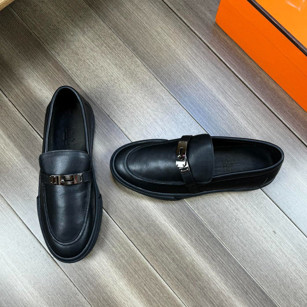 HM GAME SLIP-ON SNEAKER BLACK CALFSKIN