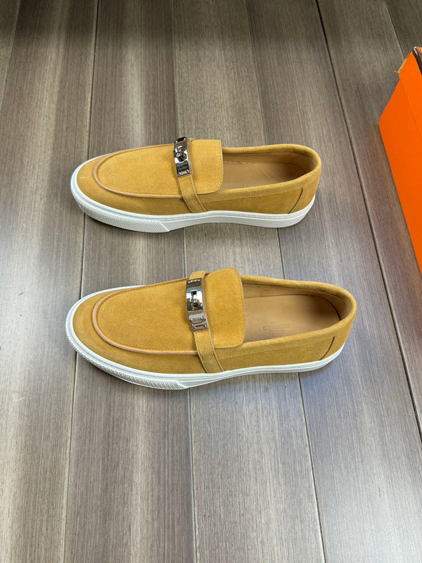 HM GAME SLIP-ON SNEAKER MUSTARD SUEDE