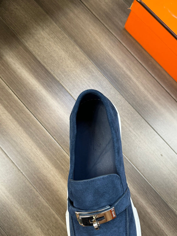 HM GAME SLIP-ON SNEAKER NAVY SUEDE