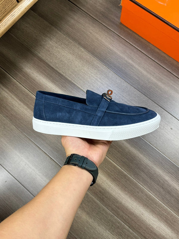 HM GAME SLIP-ON SNEAKER NAVY SUEDE