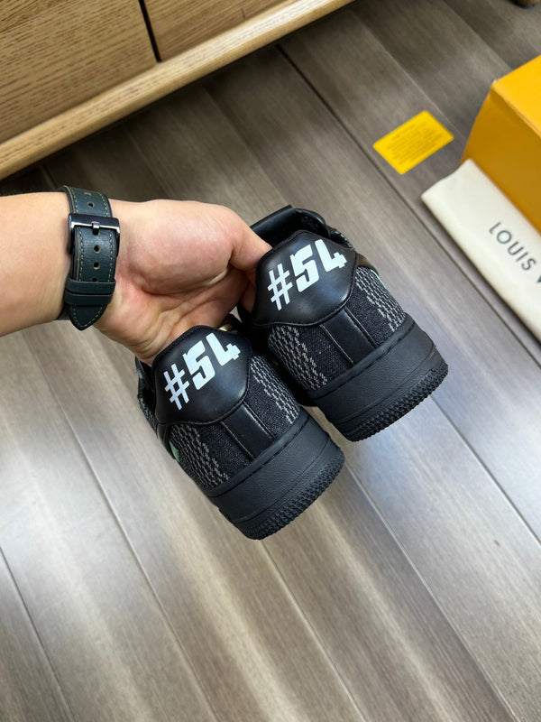 LV SNEAKER BLACK MIX WHITE CANVAS