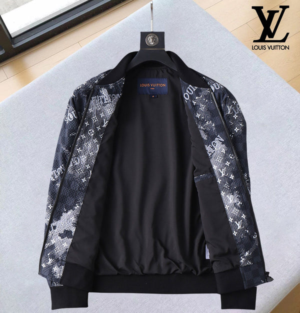 LV NAVY BLUE MONOGRAM AND DAMIER JACKET 239042