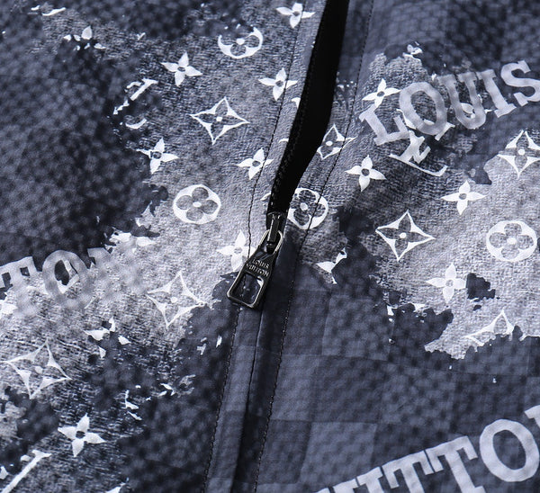 LV NAVY BLUE MONOGRAM AND DAMIER JACKET 239042