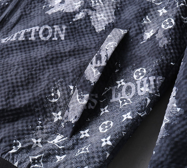 LV NAVY BLUE MONOGRAM AND DAMIER JACKET 239042