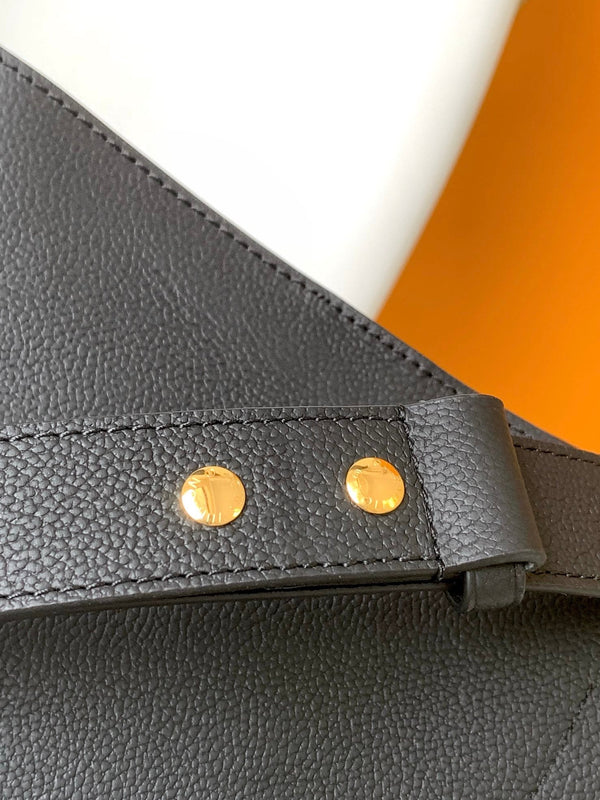 LV Lock and Walk Bag Black Gold Cowhide 241220