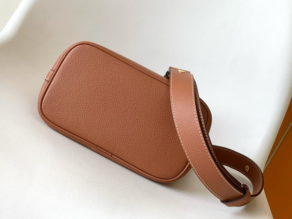 LV Lock and Walk Bag Brown Gold Cowhide 241222