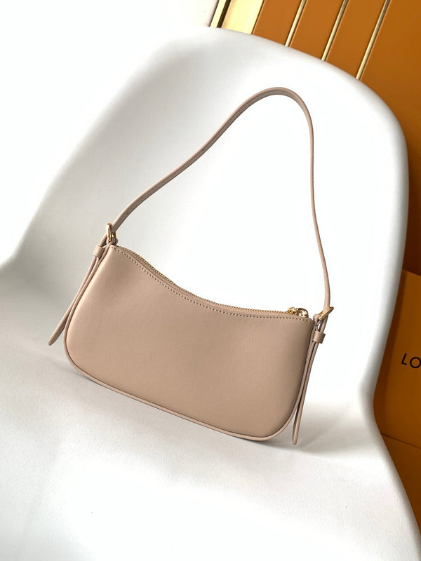 LV M25784 Pochette LV Bloom with Charm 23cm Beige Calfskin GHW